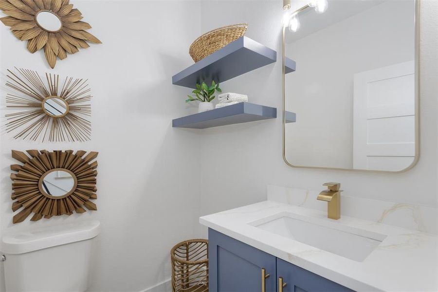 Downstairs powder bath