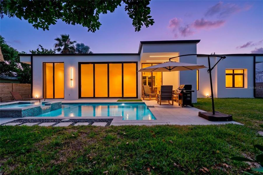 Exterior details and patio area of a home in , Sarasota (Image 3).