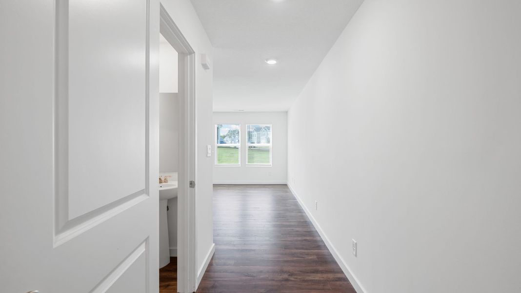 Representative unfurnished interior of a home built from the Edmon by D.R. Horton in Timber Creek, Rossville (Image 9).