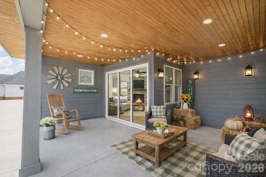 Exterior details and patio area of a home in , Lancaster (Image 2). Exterior details and patio area of a home in , Lancaster (Image 2).