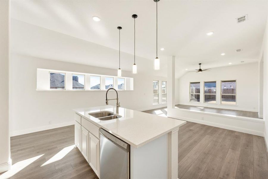 Furnished interior view inside a new home in Georgetown at Kings Fort, Kaufman (Image 8).