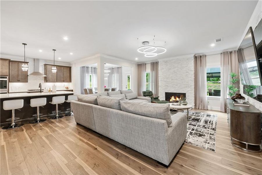 Furnished interior view inside a new home in Springside Reserve, Powder Springs (Image 46). Furnished interior view inside a new home in Springside Reserve, Powder Springs (Image 46).
