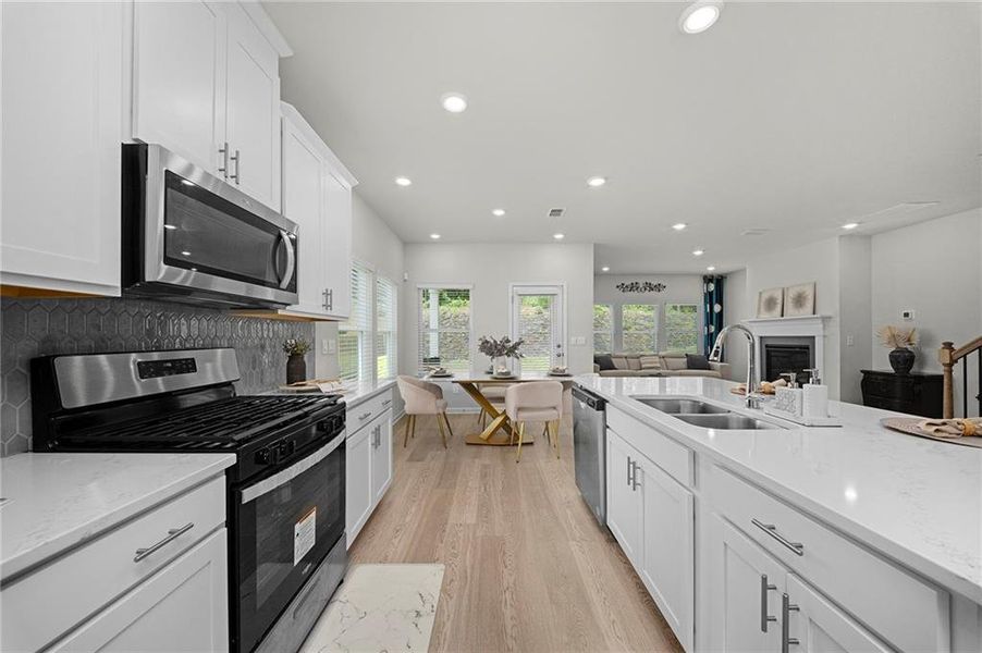 Furnished interior view inside a new home in , Canton (Image 7).