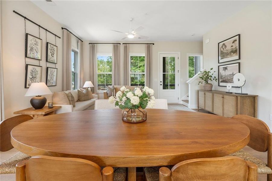 Furnished interior view inside a new home in , Alpharetta (Image 10).