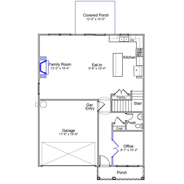 2D floor plan layout of this home in Ellington, Elgin, SC (Image 2).