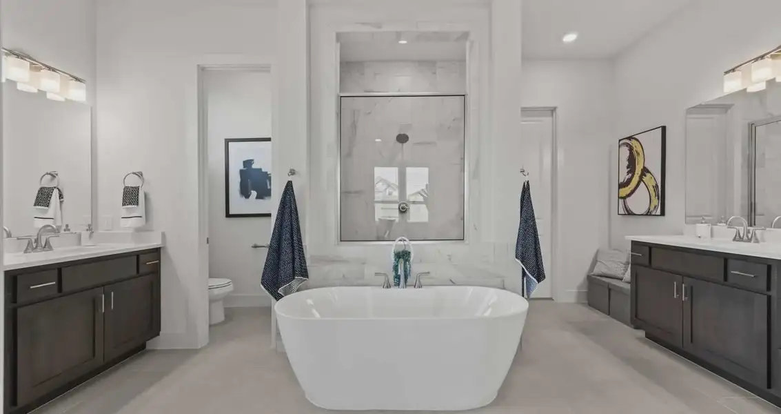 Representative furnished interior of a home built from the Waterloo by Chesmar Homes in Village at Three Oaks, Seguin (Image 16). Representative furnished interior of a home built from the Waterloo by Chesmar Homes in Village at Three Oaks, Seguin (Image 16).