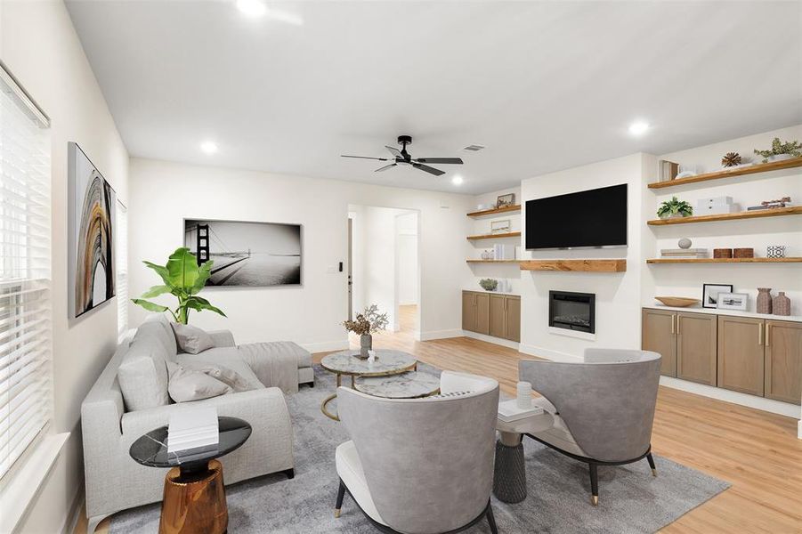 Furnished interior view inside a new home in , Fort Worth (Image 12).