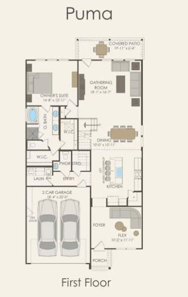 Pulte Homes, Puma/F floor plan