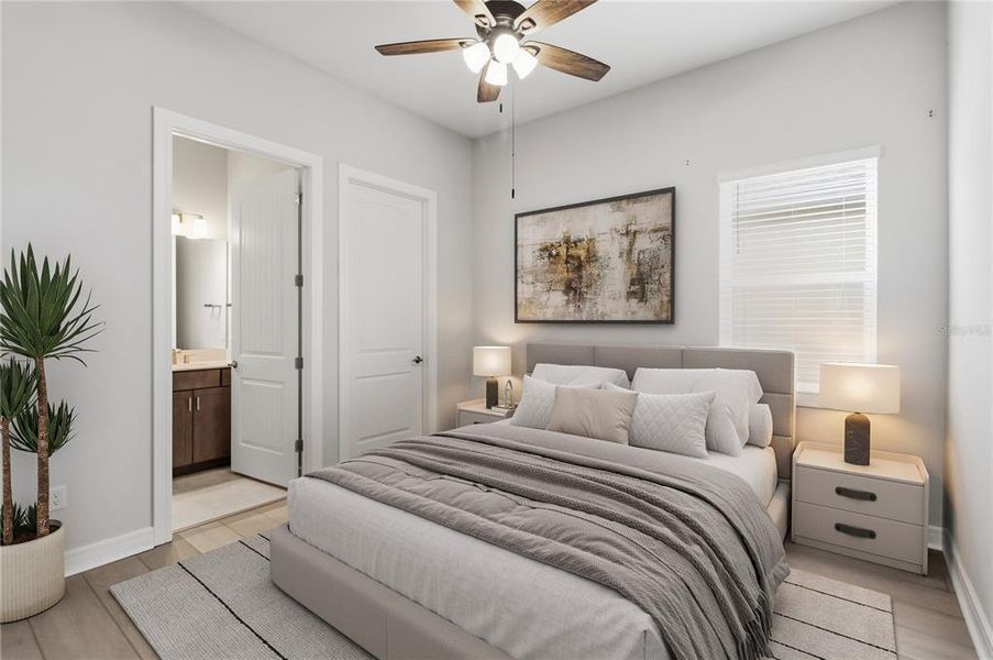 Furnished interior view inside a new home in Del Webb Sunbridge, St. Cloud (Image 12).