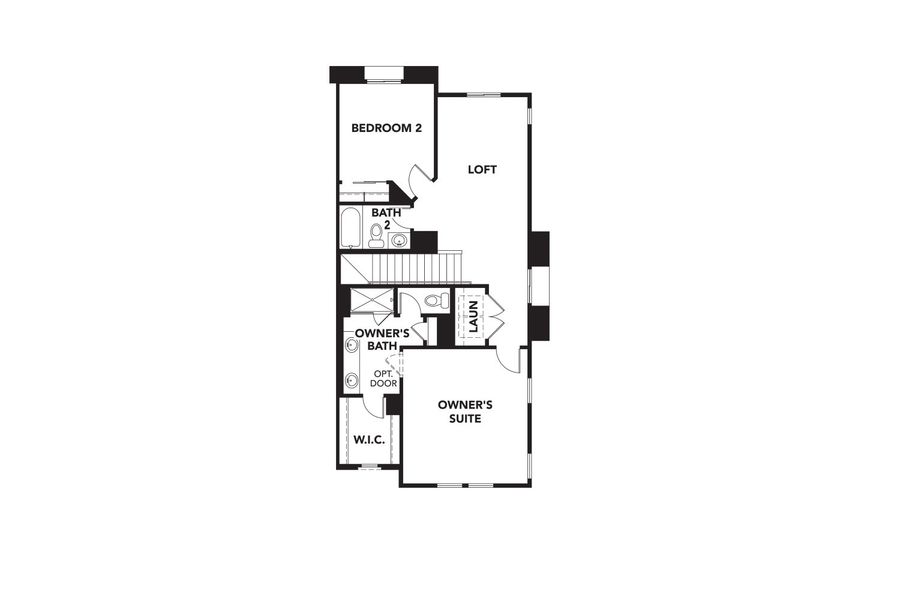 2D floor plan layout of this home in Surprise City Center, Surprise, AZ (Image 3).