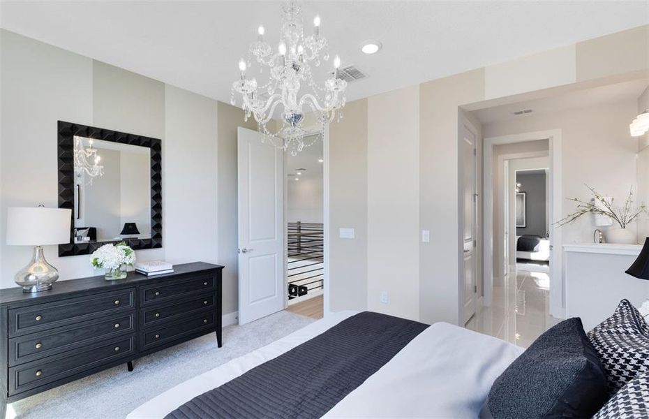 Furnished interior view inside a new home in Parkside Trails, Clermont (Image 14). Furnished interior view inside a new home in Parkside Trails, Clermont (Image 14).