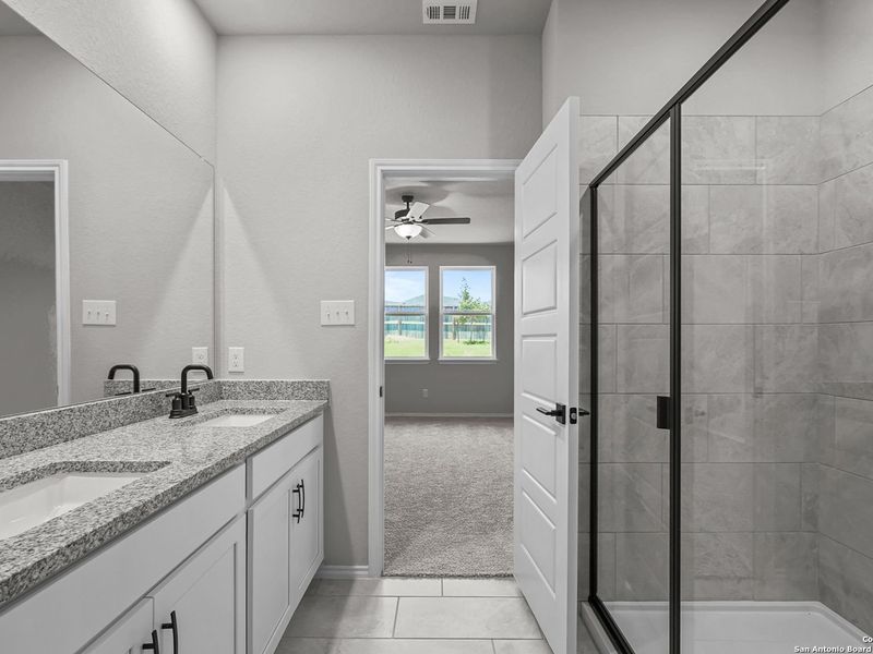 Furnished interior view inside a new home in Comanche Ridge, San Antonio (Image 10).