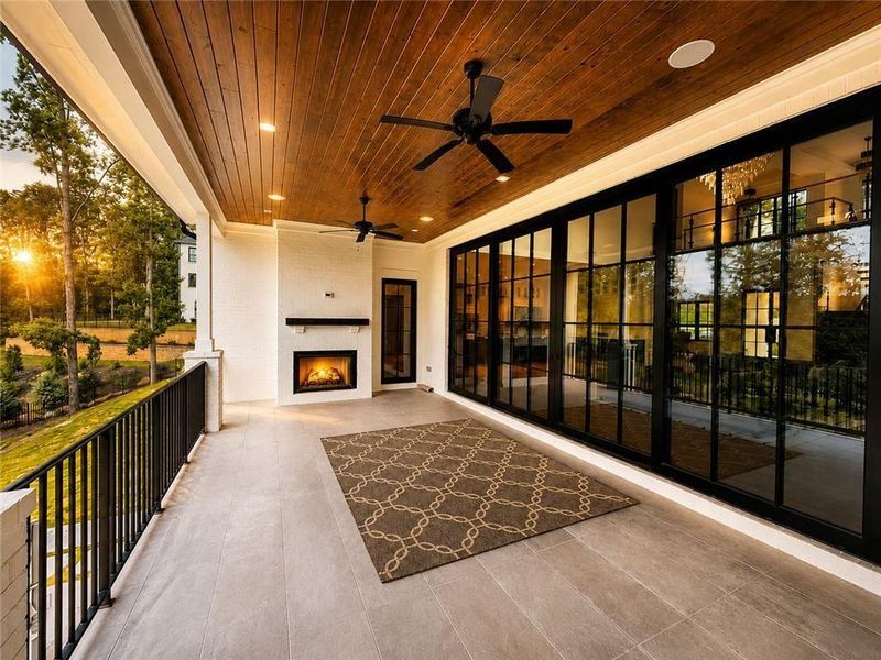 Exterior details and patio area of a home in , Alpharetta (Image 31).