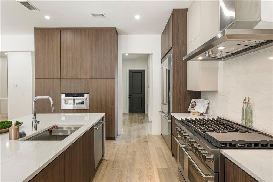 Furnished interior view inside a new home in , Suwanee (Image 68).