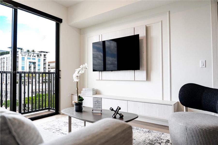 Furnished interior view inside a new home in , Coral Gables (Image 11). Furnished interior view inside a new home in , Coral Gables (Image 11).