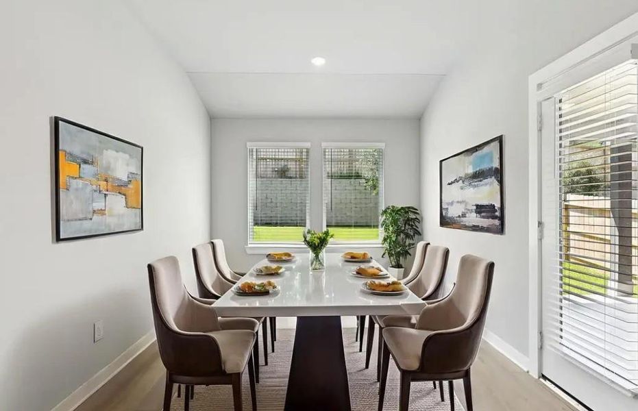 Photo is not of the actual home, but is an inspirational photo of builder’s model home and may depict options, furnishings, and/or decorator features that are not included