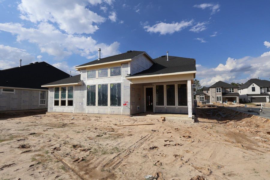 In-progress construction of a new home in Woodson’s Reserve, Spring, TX (Image 6).