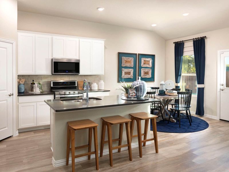 Furnished interior view inside a new home in Legendary Trails - Classic Series, Cibolo (Image 3).