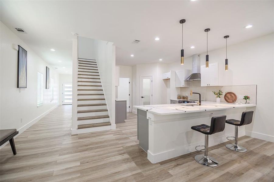 Furnished interior view inside a new home in , Dallas (Image 15).