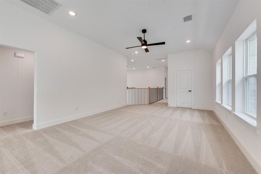 Spacious, unfurnished interior of a new home in Fields - 40' Lots, Frisco (Image 24). Spacious, unfurnished interior of a new home in Fields - 40' Lots, Frisco (Image 24).
