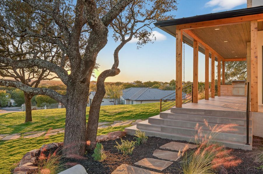 Exterior details and patio area of a home in , Horseshoe Bay (Image 25).