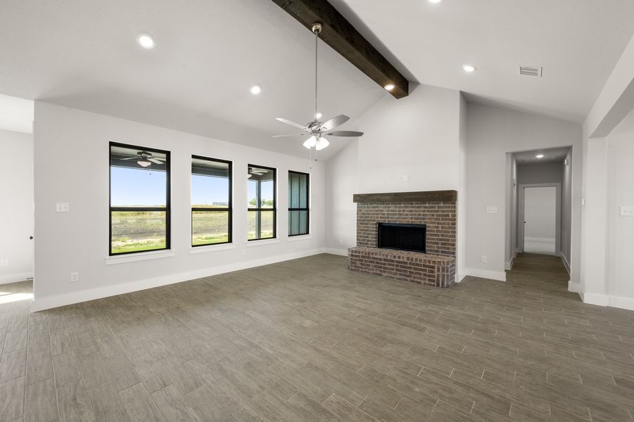 Front exterior of a new home in Carrera Ranch, Waxahachie, TX, highlighting curb appeal (Image 20). Front exterior of a new home in Carrera Ranch, Waxahachie, TX, highlighting curb appeal (Image 20).