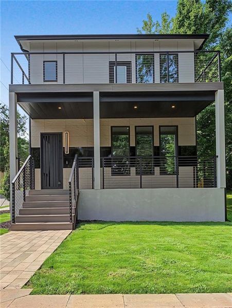 Exterior details and patio area of a home in , Atlanta (Image 3).