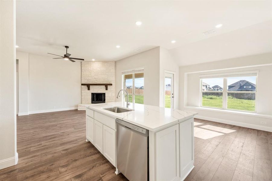 Furnished interior view inside a new home in Coyote Crossing, Godley (Image 9).