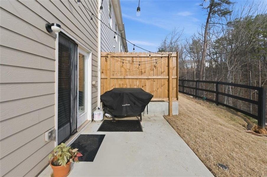 Exterior details and patio area of a home in , Dahlonega (Image 24).