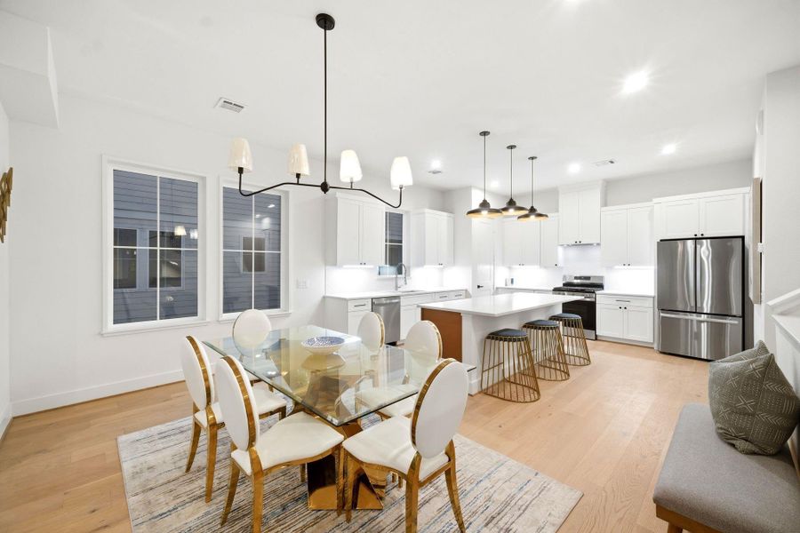 Furnished interior view inside a new home in , Houston (Image 42).