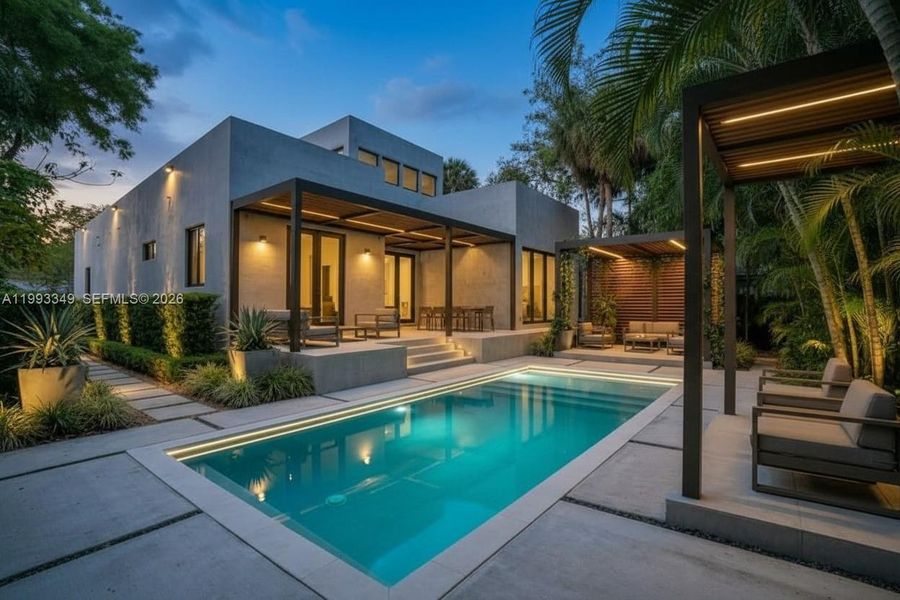 Exterior details and patio area of a home in , Oakland Park (Image 4).
