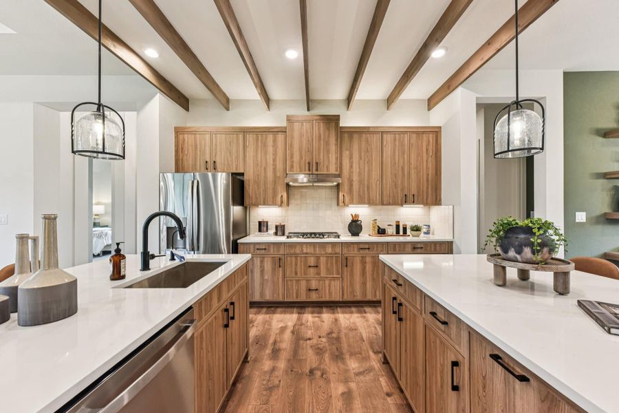 Representative furnished interior of a home built from the Sicily – 60′ Lot by Chesmar Homes in Lakes of Cane Island, Katy (Image 8).