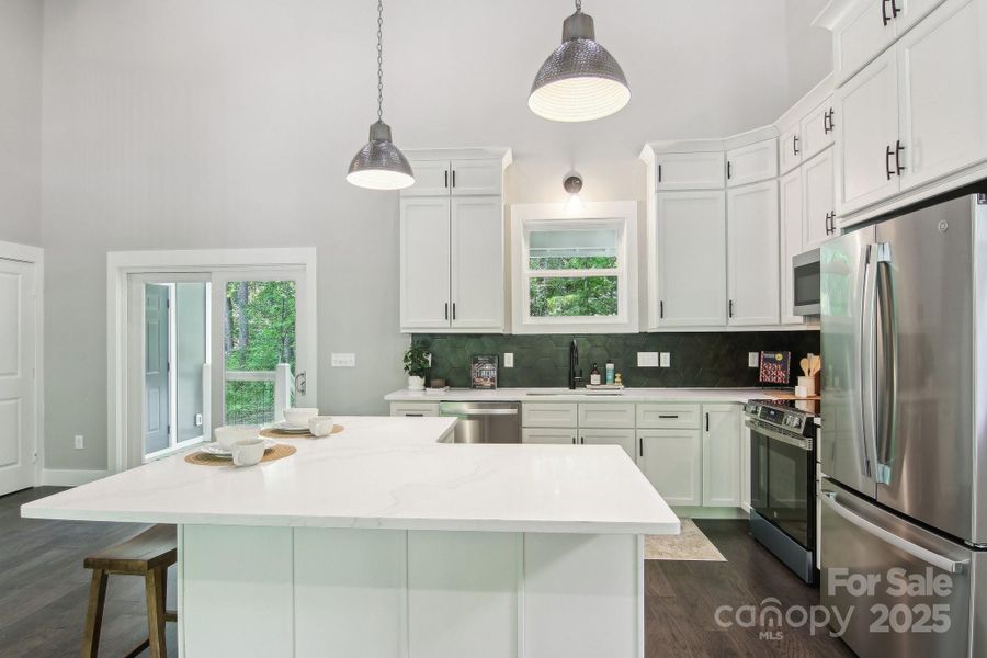 Furnished interior view inside a new home in , Maggie Valley (Image 17).