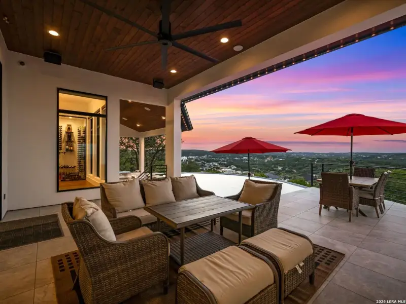 Exterior details and patio area of a home in , San Antonio (Image 34).