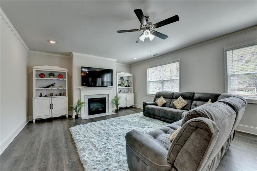 Furnished interior view inside a new home in , Cumming (Image 17).