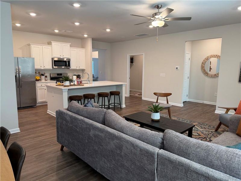 Furnished interior view inside a new home in Villages at Cedar Hill, Dallas (Image 6).