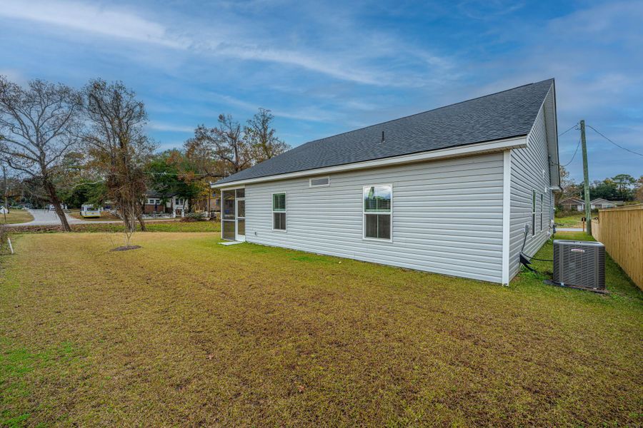 Exterior details and patio area of a home in , North Charleston (Image 4). Exterior details and patio area of a home in , North Charleston (Image 4).