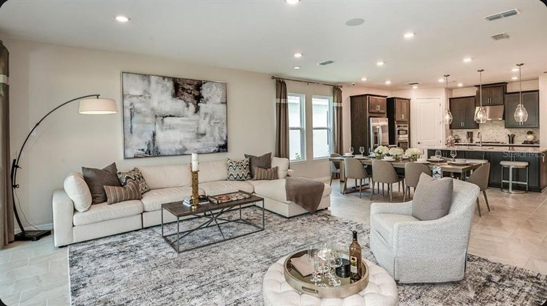 Furnished interior view inside a new home in Tiburon, Nokomis (Image 14).