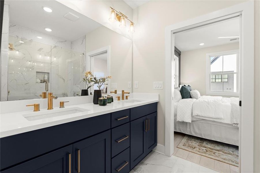 Furnished interior view inside a new home in , Alpharetta (Image 32). Furnished interior view inside a new home in , Alpharetta (Image 32).