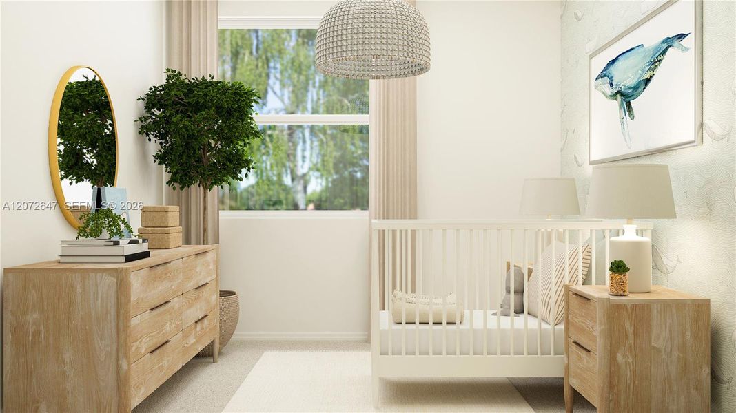 Furnished interior view inside a new home in Le Jardine, Florida City (Image 12).