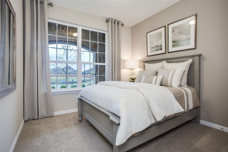 Comfortable secondary bedroom with generous closet space *Model representation Comfortable secondary bedroom with generous closet space *Model representation