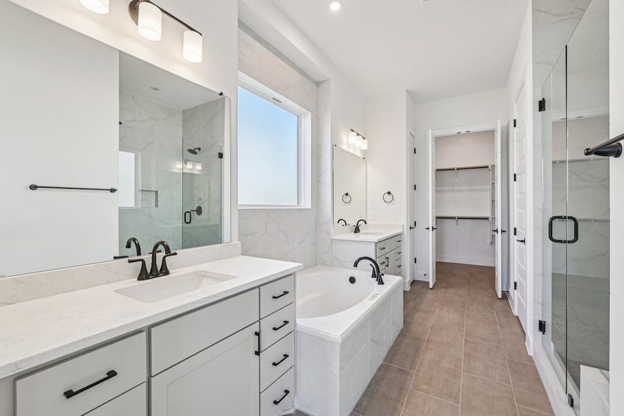 Furnished interior view inside a new home in Sauls Ranch, Round Rock (Image 6).