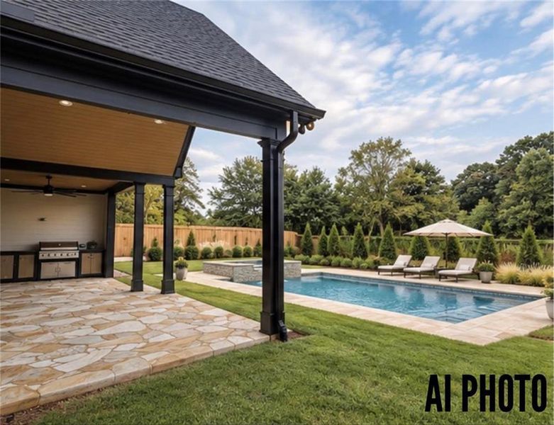 Exterior details and patio area of a home in , Cumming (Image 3).