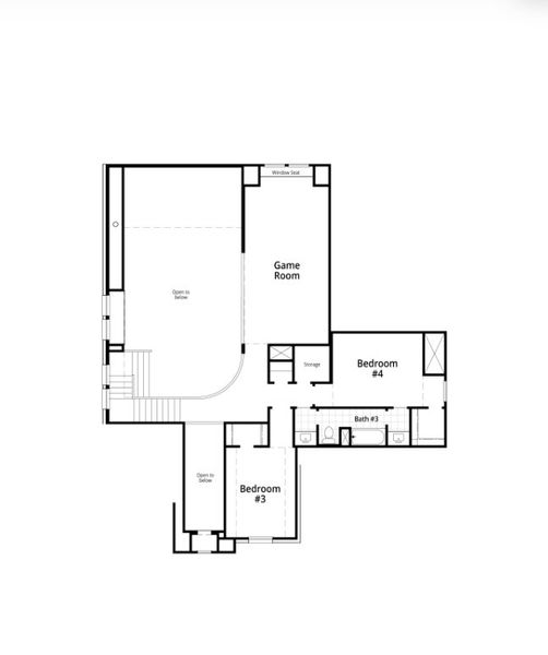 2D floor plan layout for the Stanley by Highland Homes in Meraki: 70ft. lots, Forney, TX (Image 6). 2D floor plan layout for the Stanley by Highland Homes in Meraki: 70ft. lots, Forney, TX (Image 6).