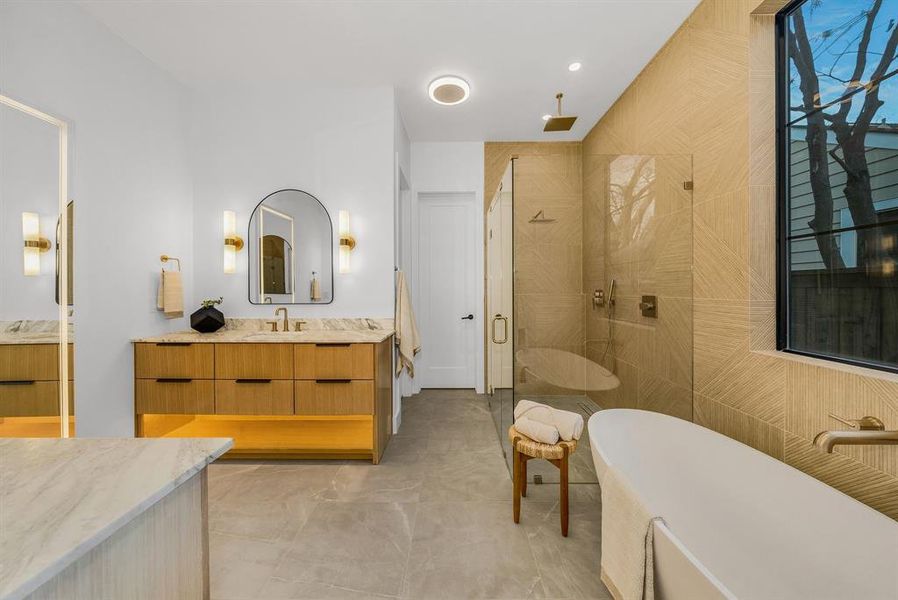 Furnished interior view inside a new home in , Dallas (Image 5).