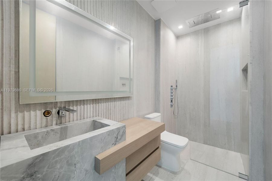 Furnished interior view inside a new home in , Miami Beach (Image 12).