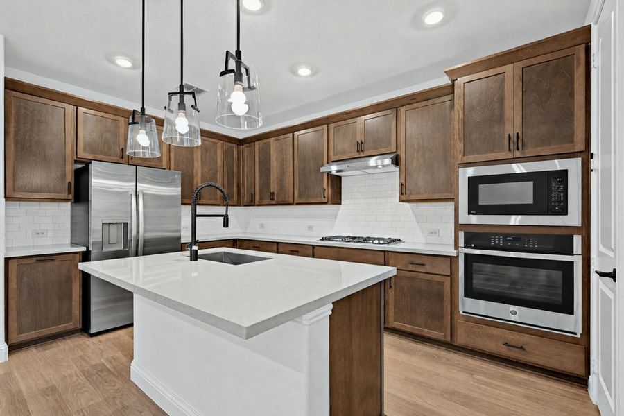 Furnished interior view inside a new home in Cross Creek Meadows, Celina (Image 7). Furnished interior view inside a new home in Cross Creek Meadows, Celina (Image 7).