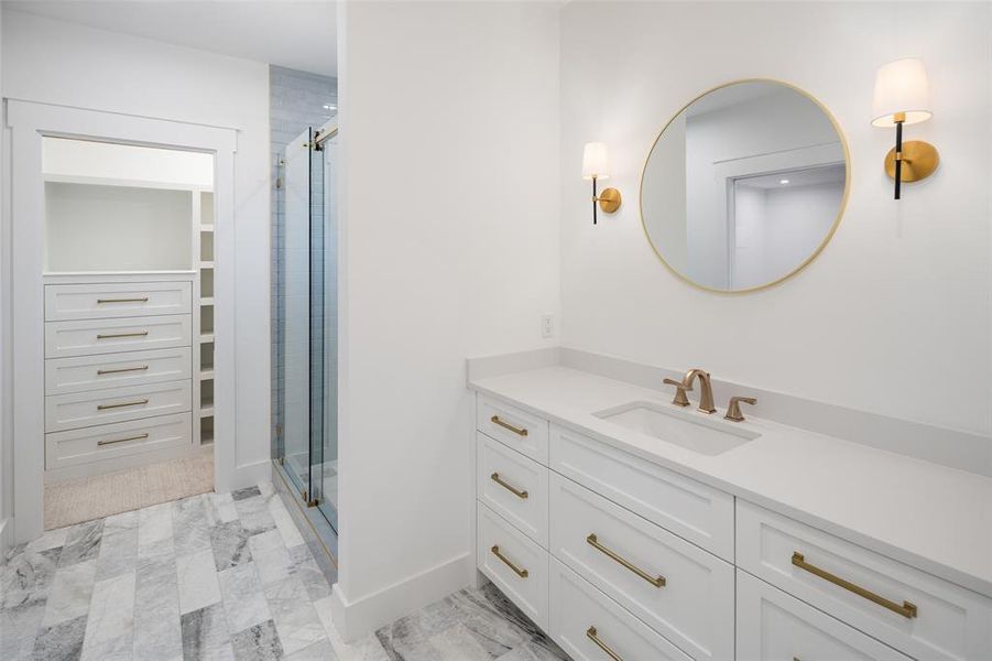 Upstairs guest bathroom