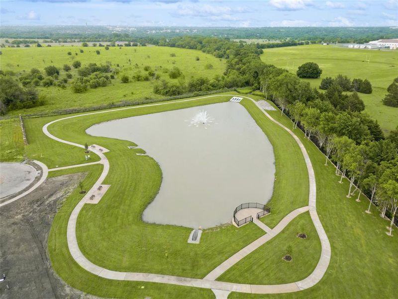 Birds eye view of property