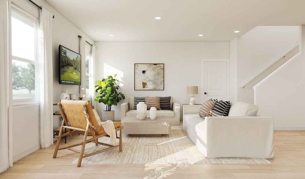 Cozy great room (*Artist rendering used for illustration purposes only.)
